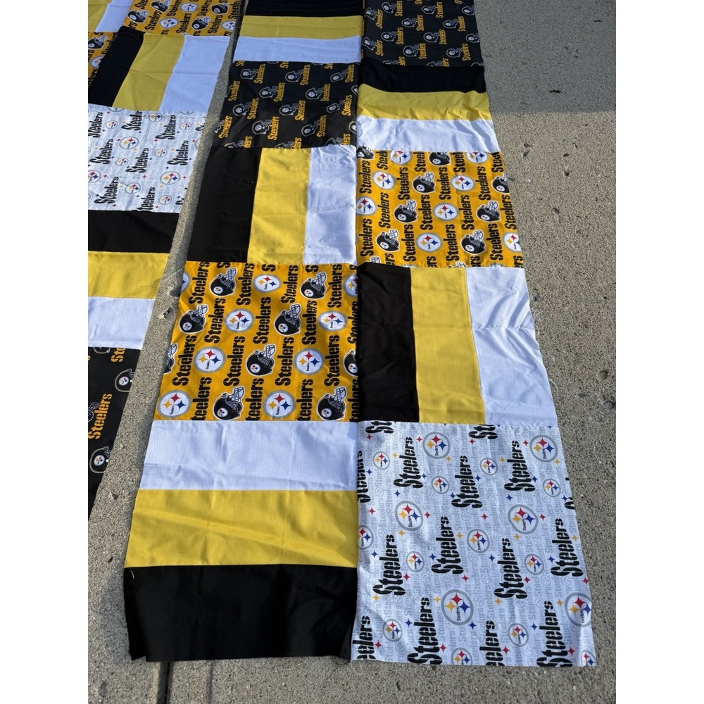 Pittsburgh Steelers Unfinished Quilt Project – Fabric & Backing Included